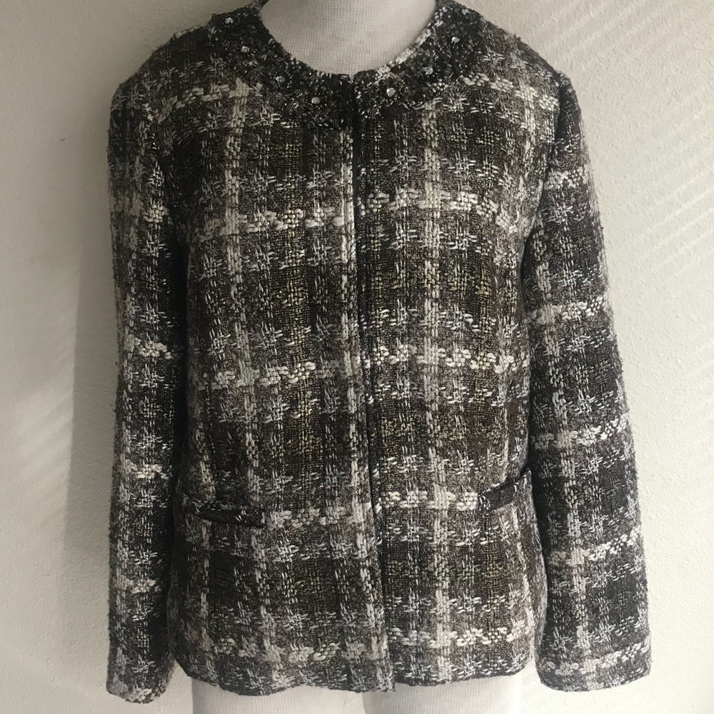 Chico’s tweed jacket